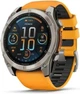 Спортивний годинник Garmin Fenix 8 51mm AMOLED Sapphire Titanium w. Spark Orange/Graphite Silicone Band (010-02905-10/11) - изображение 1