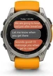 Спортивний годинник Garmin Fenix 8 51mm AMOLED Sapphire Titanium w. Spark Orange/Graphite Silicone Band (010-02905-10/11) - изображение 9