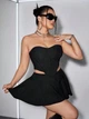 Жіночий Костюм (спідниця+топ) SHEIN 911611-1 0XL чорний (2000005155949) - зображення 2