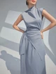 Жіночий Костюм (блуза+спідниця) SHEIN 910889-1 XL сірий (2000005196980) - изображение 1