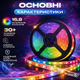 Светодиодная лента RGB 5050 12 В 5 метров, 60 диодов/м с пультом и блоком питания, комплект для подсветки - изображение 7