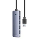 USB-хаб Baseus UltraJoy Series 4-Port HUB Lite 50cm Space Grey (USBA to USB3.0*4+Type-C5V) - зображення 5