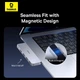 USB-хаб Baseus UltraJoy Series 5-Port HUB Space Grey (USB-C x 2 to USB-C 40Gbps x 1+HDMI 4K@30Hz x 1+USB3.0 x 3) (B00052801811-04) - зображення 12