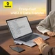USB-хаб Baseus UltraJoy Series 5-Port HUB Space Grey (USB-C x 2 to USB-C 40Gbps x 1+HDMI 4K@30Hz x 1+USB3.0 x 3) (B00052801811-04) - зображення 13