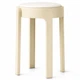 Табурет пластиковый для дома с удобным мягким сиденьем NA78 Cream-white - изображение 1