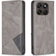 Чохол-книжка з кишеньками UniCase Geometric Pattern для Motorola Moto G77 - Grey - зображення 1