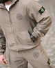 Чоловічий спортивний костюм Stone Island TR6848 бежевий плащівка жатка куртка та штани L - зображення 9