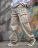 Мужские карго штаны Oversize бежевые Beige BT5297 джинс коттон широкие streetwear urban tactical 28 - изображение 1