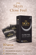 Презервативы SKYN безлатексные Close Feel 10 шт с плотной посадкой полиизопреновые с гладкой поверхностью non-latex condoms для максимально естественных ощущений и комфорта во время интимной близости гипоаллергенные skyns - изображение 1