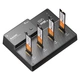Док-станция для накопителей Maiwo 4*NVMe M.2 SSD Key M/B+M to USB4.0 USB-C 40Gbps (K3015P4) - изображение 1