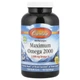 Carlson, Maximum Omega 2000, омега-3 кислоти з норвезької риби дикої вилову, натуральний лимонний смак, 2000 мг, 180 капсул (1000 мг у капсулі) (CAR-17220) - зображення 1