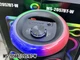 Портативная беспроводная караоке Bluetooth блютуз чемодан колонка MS-2057BT-W с микрофоном FM-радио с RGB подсветкой - изображение 3