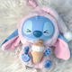 Брелок Стіч Labubu 15 см у коробці-сюрпризі Eat Something Before Sleep, Коллекційна фігурка-аксесуар 55608/55 - зображення 2
