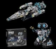 Конструктор робот Волли (WALL-E) T1107 2 в 1 робот и космический корабль с пультом 1468 деталей - изображение 1