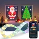 Гирлянда штора Smart SFK07 2х2 м 400 LED с Bluetooth приложением и пультом управления RGB для праздничного декора окон светодиодная с USB питанием и защитой IP44 многоцветная для дома вечеринок интерьера профессиональное освещение - изображение 1