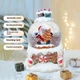 Светильник новогодний Санта на санях HC Q067 с динамическим эффектом снега 13х15х17 см с теплым белым LED освещением для праздничного декора интерьера и создания уютной атмосферы сказки в вашем доме автономная работа от батареек - изображение 6