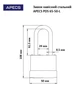 Замок навесной стальной Apecs PDS-65-50-L (длинная дужка) - изображение 6