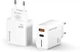 Зарядное устройство Grand-X GaN 45W CH-460W Type-C + USB-A White - изображение 2