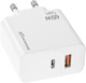 Зарядное устройство Grand-X GaN 65W CH-960W Type-C + USB-A White - изображение 4