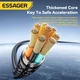 Кабель 240W Essager 48V/5А LED дисплей Data Cable кабель для швидкої зарядки PD3.1 Кабель Type-C - Type-C 2м EXCTT3-HCAOG-P Grey - зображення 10