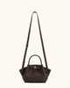 Сумка jw pei hana mini tote bag - dark brown (темно коричнева) - изображение 1