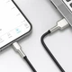 Кабель Baseus USB - Lightning 2м Cafule Metal Black (CALJK-B01) - изображение 5
