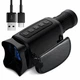 Монокуляр нічного бачення Night Vision Ermenrich NS100 2.0 версія (до 300 м) з інфрачервоним підсвічуванням та записом Чорний - зображення 1