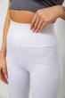 Лосины женские однотонные в рубчик белый 214RU200 AGER XL - изображение 4