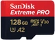 Карта пам'яті SanDisk microSD 128GB C10 UHS-I U3 R200/W90MB/s Extreme Pro V30 + SD - изображение 1
