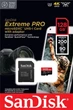 Карта пам'яті SanDisk microSD 128GB C10 UHS-I U3 R200/W90MB/s Extreme Pro V30 + SD - изображение 2
