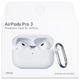 Кейс для навушників Silicone Case AirPods Pro 3 White - зображення 2