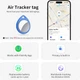 Набор смарт-трекеров QCOQ (4 шт) для Apple Find My — поисковые брелки для ключей и багажа, громкий сигнал 100 дБ, влагозащищенные - изображение 2