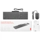 Комплект клавіатура та миша Lenovo 310 Wired Combo UA Gray дротовий USB-A 104 клавіші 2000 dpi для ПК та ноутбука (GX31R09776) - зображення 8