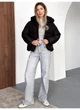 Пуховик жіночий полегшений матовий зі зйомним капюшоном Modern Boutique чорний, XS ПУХ118 - изображение 2