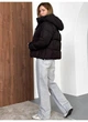Пуховик жіночий полегшений матовий зі зйомним капюшоном Modern Boutique чорний, XS ПУХ118 - изображение 3