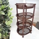 Коричневая разборная полочка в ванную 4 яруса Efe plastics пластиковая - изображение 2