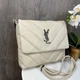 Жіноча м'яка сумка клатч YSL, міні сумочка для дівчат Store Молочний - зображення 7