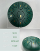 Глюкофон ручной язычковый барабан на 11 нот 16см Tongue Drum Green ударный музыкальный инструмент для релаксации медитации и йоги дождевой - изображение 7