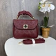 Модная женская мини сумочка клатч с тиснением Store Бордовый - изображение 6