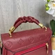 Модная женская мини сумочка клатч с тиснением Store Бордовый - изображение 7