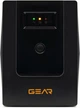 Джерело безперебійного живлення GEAR 2000VA LED plastic RJ45+USB - изображение 3