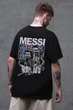 Чоловіча Оверсайз Футболка Without З Принтом Messi Black L/XL (8056261) - изображение 1