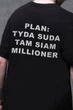 Чоловіча Оверсайз Футболка Without З Принтом Plan Black S/M (8056277) - изображение 2