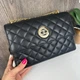 Міні сумочка через плече клатч стиль Chanel жіноча модна сумка Шанель стьобана міні-сумочка Store Чорний - зображення 1