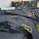 Постільна білизна KoTetextile бязь голд полуторка 155-215 см 50-70 2шт гучі чорний - изображение 5