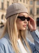 Женская кепка No Brand докер Docker Denim джинсовая з пирсингом бежевая - изображение 3