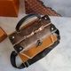 Сумка женская Louis Vuitton Petite Malle Souple Monogram коричневая (011) - изображение 10