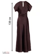 Жіноча довга шовкова сукня з коротким рукавом LadyLike 44 Коричневий (ladlk2243530084388) - зображення 4