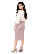 Жіноча комбінована міді сукня LadyLike 50 Бежевий (ladlk2243340089443) - изображение 5