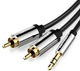 Кабель Vention 3.5 мм (mini-jack) - 2xRCA (M/M) 1 м Black (BCFBF) - зображення 1